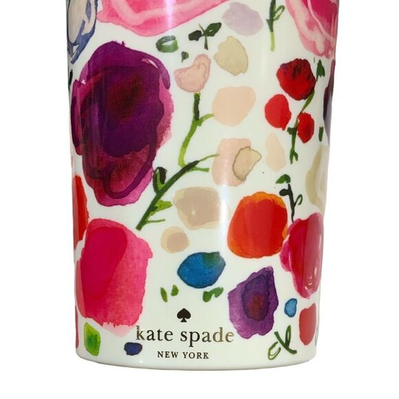 KATE SPADE Insulated Floral Tumbler with NO Straw - Picture 2 of 11